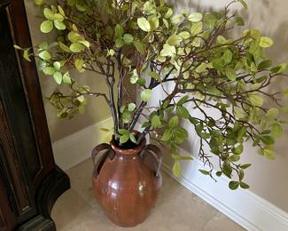 Olive Jug with Olive Twigs 