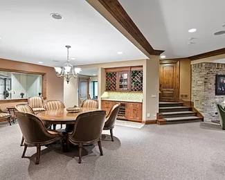 Set of Eight Upholstered and Leather Dining Chairs   Buy it Now   $2,400.00 