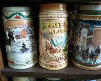 BUDWEISER STEINS