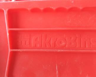 Akro Bin storage containers (about 30)