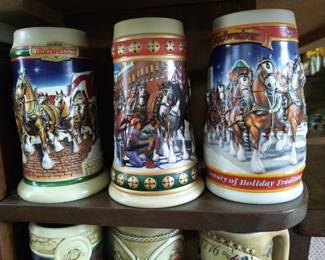 BUDWEISER STEINS