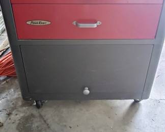 Vintage Wards Power Kraft tool box.  Very Good condition