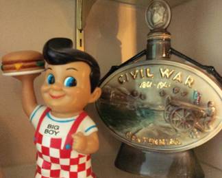 BIG BOY, AND CIVIL WAR DECANTER