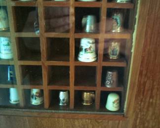 LARGE COLLECTION OF PORCELAIN THIMBLES