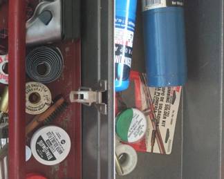 Tool box with propane torch