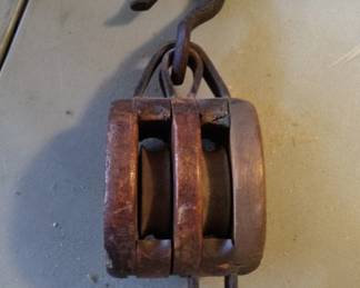 Antique pulley 