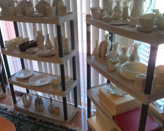 Belleek with marks in Black, Green, Gold, Brown, Blue and Red! Also a large selection of Lenox collectibles!