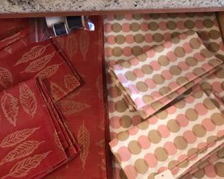 Placemat set's, some with matching napkins!