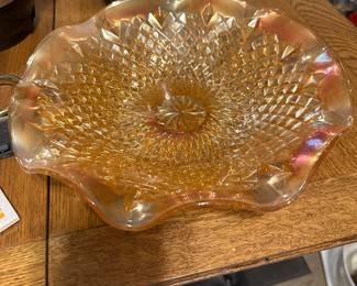 Carnival glass dish 