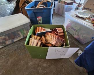Copper pans - $1 each