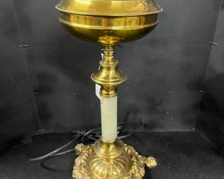 Brass + Alabaster Lamp Base