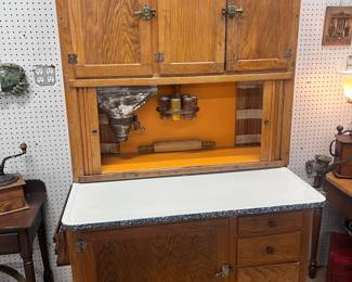 SOLD - Oak Hosier Cabinet