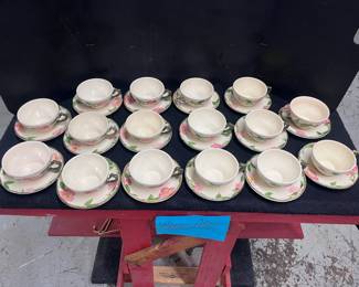 (16) Franciscan Cups and Saucers
