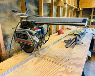 Craftsman 10” radial arm saw and stand