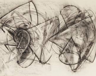 3427
20th Century Abstract Expressionist School
Untitled, abstract
Mixed media on paper
Unsigned
Sight: 27.5" H x 39" W
Estimate: $400 - $600