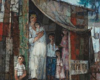 3331
Karo Antoyan
1912-1993
Family In A Shack
Oil on canvas
Signed lower right: Antoyan
37.25" H x 29.25" W
Estimate: $600 - $800
