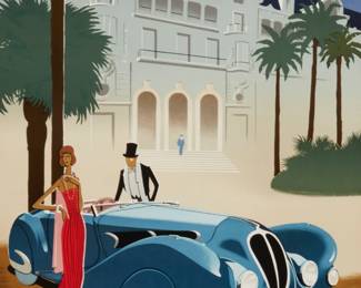 3468
After Pierre Fix Masseau
1869-1937
"Delahaye 135 M 1937," 1989
Lithograph in colors on paper
From the edition of unknown size
Appears unsigned
Sight: 38" H x 23.5" W
Estimate: $300 - $500