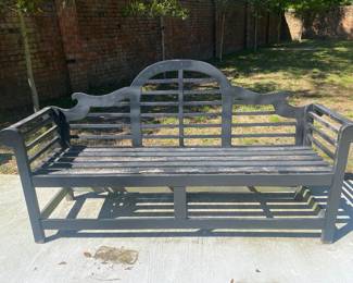 Wooden garden bench 