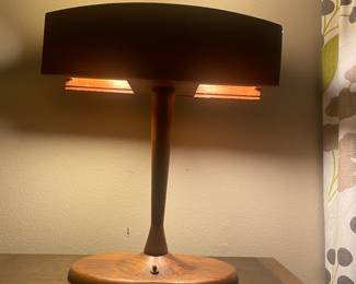 Mid-century wooden lamp