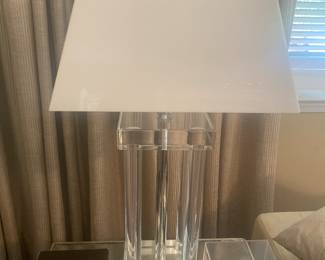 One of many great lucite and glass lamps