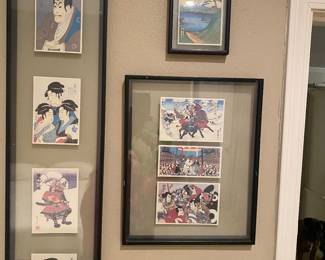 Worlds Fair postcards framed art