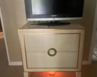 Contemporary painted end table