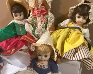 Vintage foreign dolls