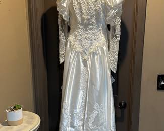 Wedding gown (professionally cleaned) with all the storage bags 