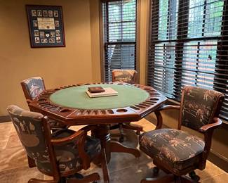 Game Table and four chairs 