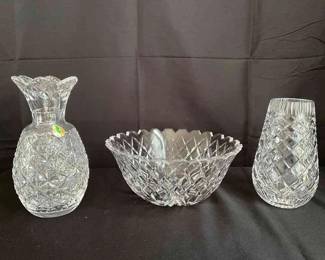  05 Waterford Bowl And Vases