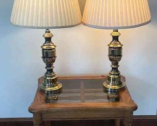 Vintage Brass Lamps And Friend 