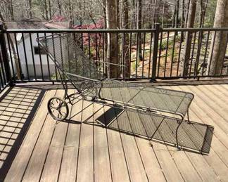 Wrought Iron Chaise Lounge