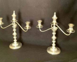  04 Sterling Silver Candelabras 
