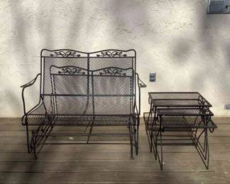 Wrought Iron Loveseat