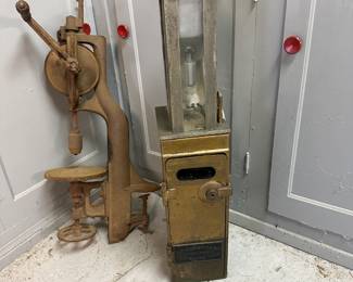 Cleveland Fare Box, North Bros Yankee machinist jeweler bench drill press