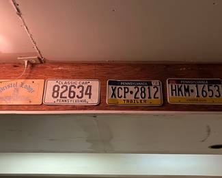 Vintage license plates