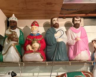 Vintage plastic nativity scene
