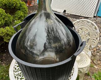 Large demijohn bottle for wine making
