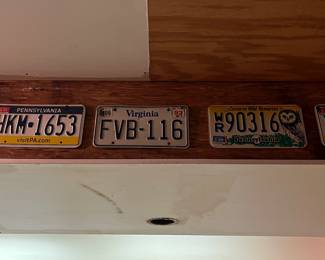 Vintage license plates