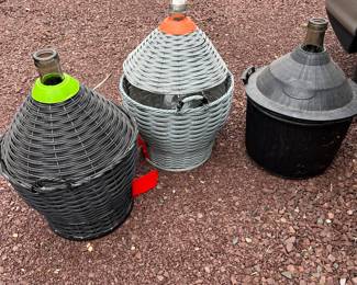 Large demijohn bottle for wine making