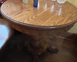 Heavy oak table