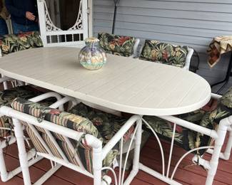 Deck table and chairs