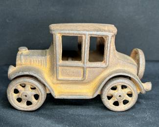 Antique Cast Iron Ford Model T Coupe Toy