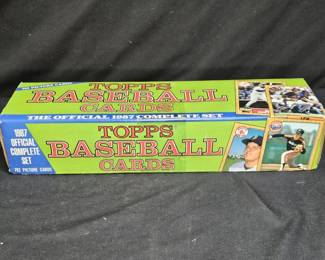 Tops 1987 Official Complete Set Baseball Cards