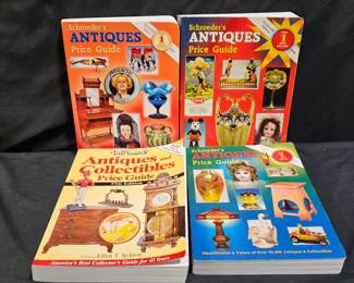 3 Schroeder's & 1 Warman's Antiques Price Guides