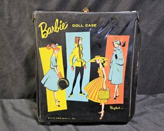 Vintage 1961 Barbie Doll Case in Black