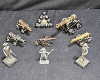VTG Pewter Soldiers, Pencraft Cannons, & more