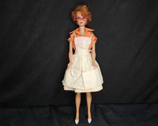 VTG 1958 Barbie Doll & Clothing: 7 Pieces Total