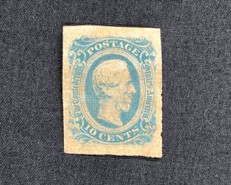 1863 10c Confederate States Stamp - Unused
