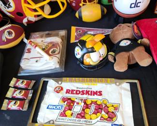 Redskins/Terps/Steelers memorabilia